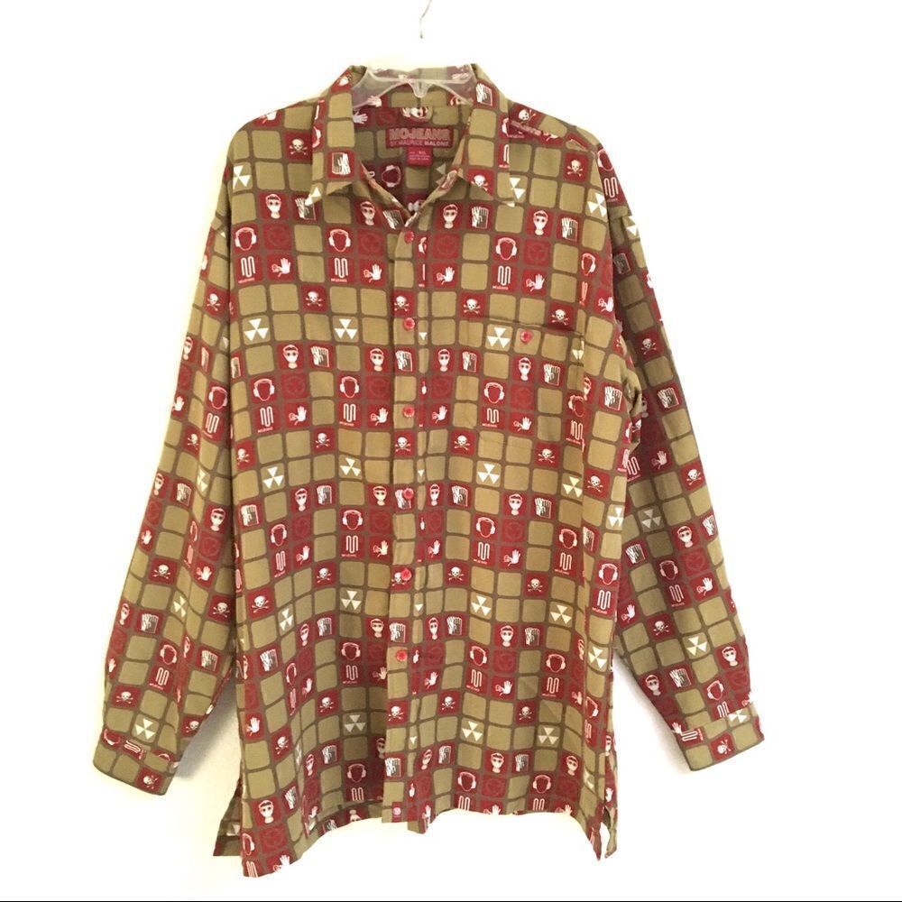 ‎Y2K Mojeans by Maurice Malone “radiation”long sleeve shirt 3XL